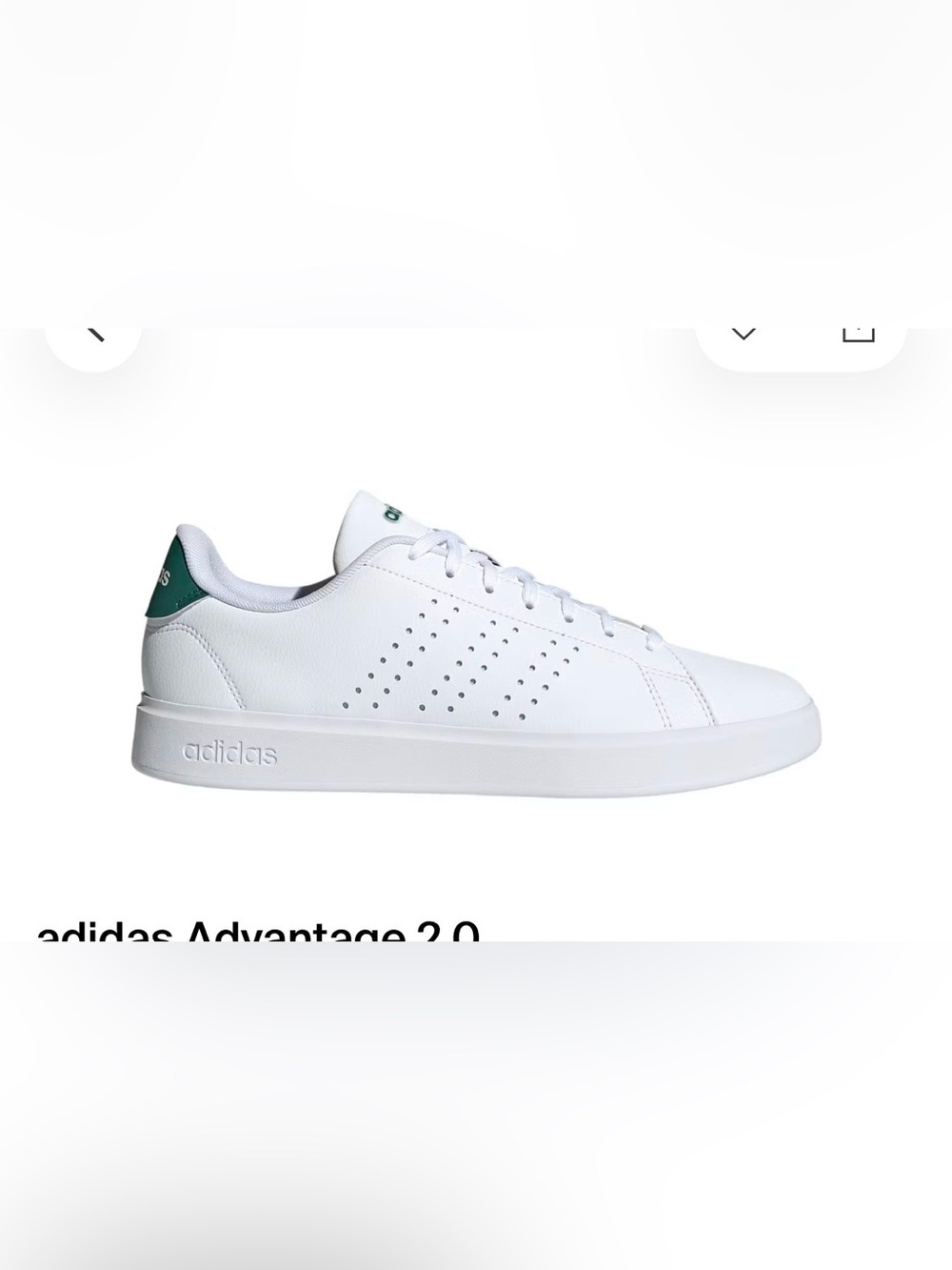 adidas White Low-Top Men's Sneaker